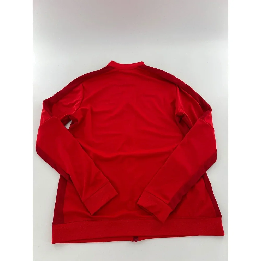 Nike Mens Dri-FIT Academy Track Jacket Red Full Zip Soccer Training Performance